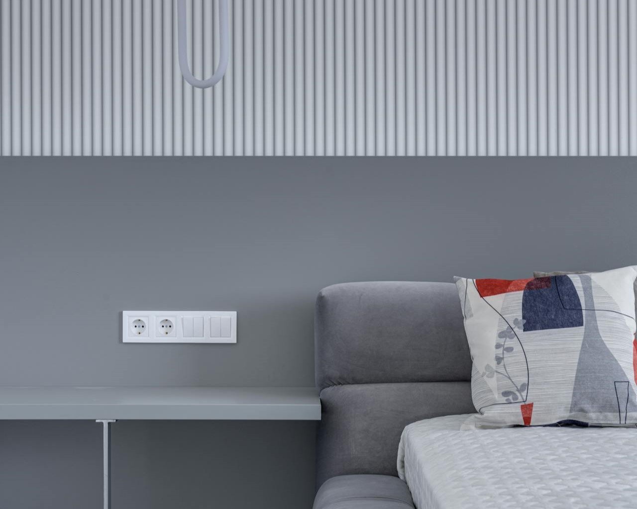 gray bedroom